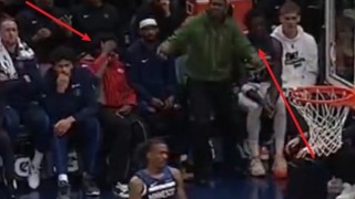 开云APP-戈贝尔筐底放篮不进！场边麦丹无奈捂脸&amp;华子直接站起无语摊手